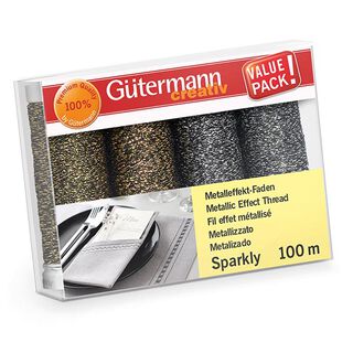 Zestaw nici Sparkly [4 szpulki po 100 m] | Gütermann, 