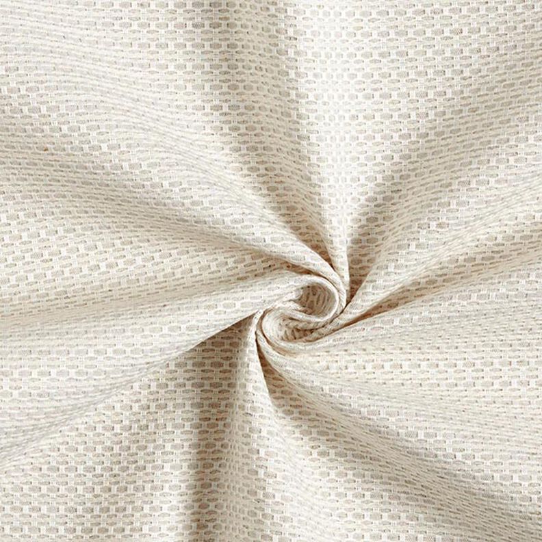 Tkanin dekoracyjna Żakard małe plastry miodu – jasnobeżowy,  image number 1
