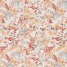 Popelina bawełniana drobne jesienne gałązki | Katia Fabrics – naturalny/czerwień karminowa,  thumbnail number 1