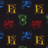 Dżersej bawełniany Tkanina na licencji Harry Potter, inicjały i zwierzęta heraldyczne | Warner Bros.,  thumbnail number 1