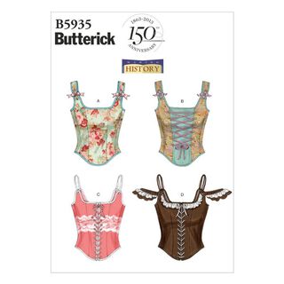Historyczny gorset, Butterick 5935|38 - 46, 