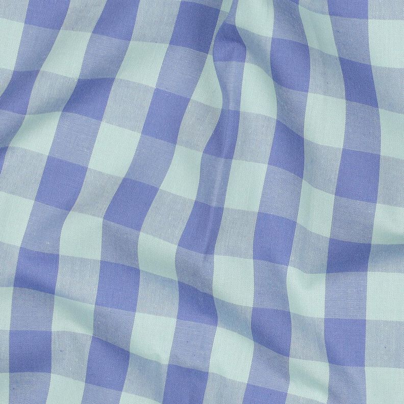 Popelina bawełniana Kratka | Poppy Fabrics – jasny miętowy/liliowy,  image number 2