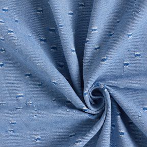 Denim z mieszanki bawełny z efektem znoszenia – błękit królewski, 