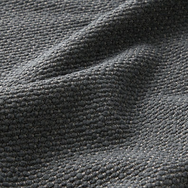 Tkanina outdoor efekt bouclé – czarnoniebieski,  image number 3