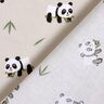 Tkanina bawełniana Kreton uroczy miś panda – naturalny,  thumbnail number 4