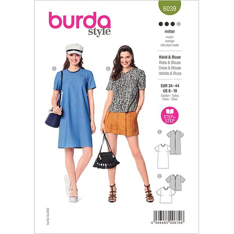 Sukienka / Bluzka | Burda 6039 | 34-44,  image number 1