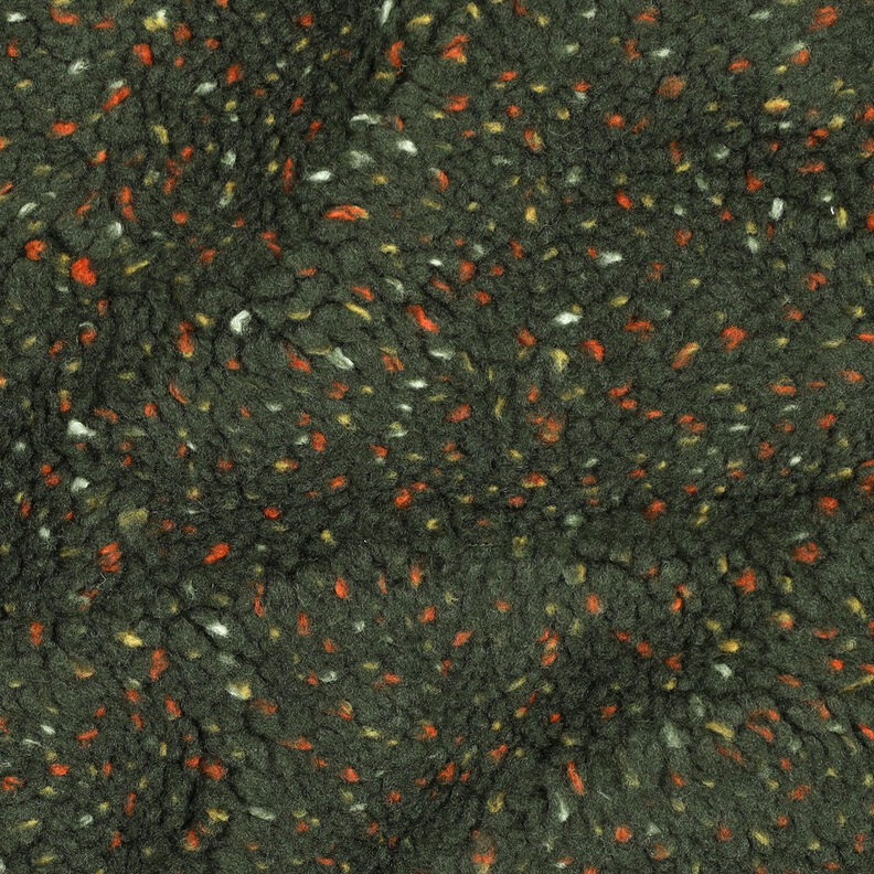 Puszysty plusz Tweed Melanż | Poppy Fabrics – ciemna zieleń, image number 2