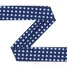 Taśma skośna Kropeczki (20 mm) 3 &ndash; granat navy,  thumbnail number 1