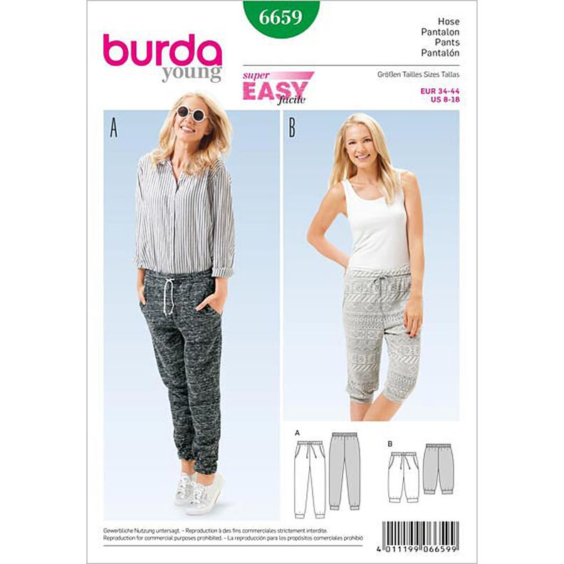Spodnie, Burda 6659,  image number 1