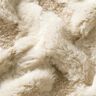 Sztuczne futerko Tkanina bouclé romby – piasek/naturalny,  thumbnail number 2