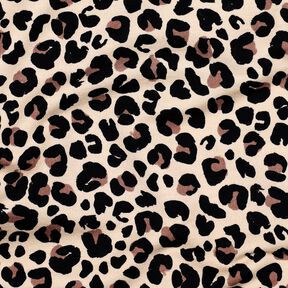 Dzianina dresowa pętelkowa French Terry drobna panterka nadruk cyfrowy | Poppy Fabrics –, 
