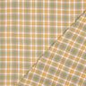 Muślin / Tkanina double crinkle Kratka | Poppy Fabrics – żółty curry/szałwia,  thumbnail number 4