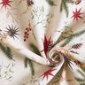Tkanin dekoracyjna Żakard Lureks gałązki jodły – naturalny/złoto,  thumbnail number 3