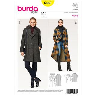 Płaszcz | Krótki płaszczyk, Burda 6462 | 34 - 46, 