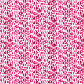 GOTS French Terry batikowa panterka | TCC x LOOKS by Wolfgang Joop – purpura/biel, 
