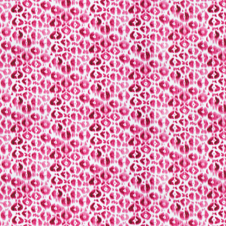 GOTS French Terry batikowa panterka | TCC x LOOKS by Wolfgang Joop – purpura/biel,  image number 1