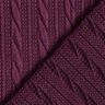 Dzianina Cloqué wzór warkoczowy – merlot,  thumbnail number 4