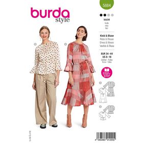 Bluzka / Sukienka | Burda 5884 | 34-44, 
