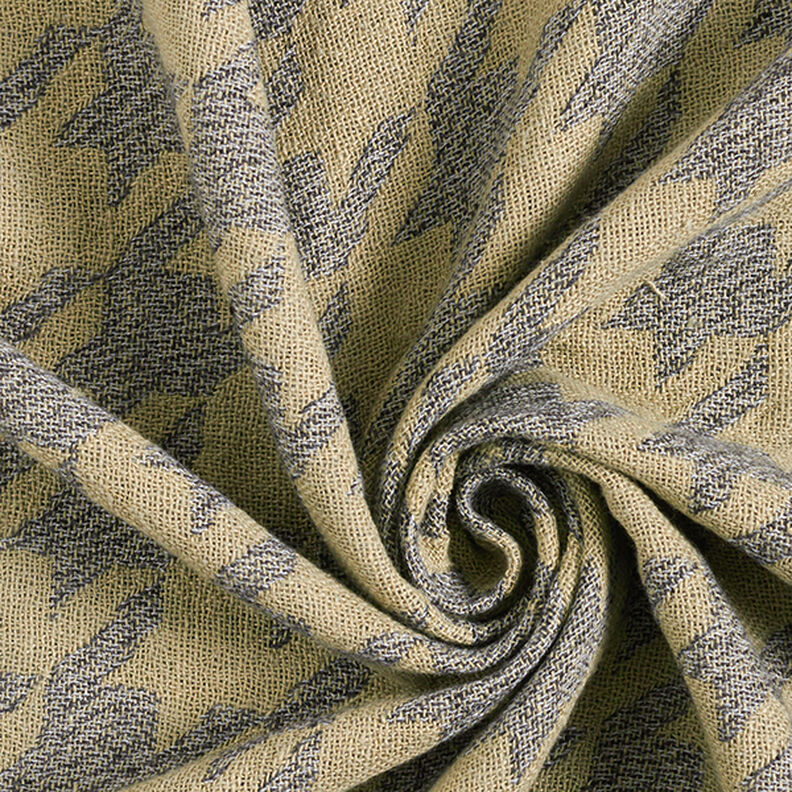 Podwójna tkanina w dużą pepitkę – kreci/szary łupek,  image number 3