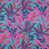 Satyna bawełniana Lush Leaves | Nerida Hansen – turkus/purpura,  thumbnail number 1