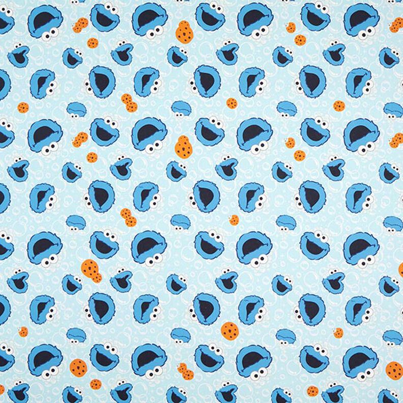 Tkanina dekoracyjna, kreton – Ciasteczkowy Potwór | CPLG – błękit/błękit królewski,  image number 1