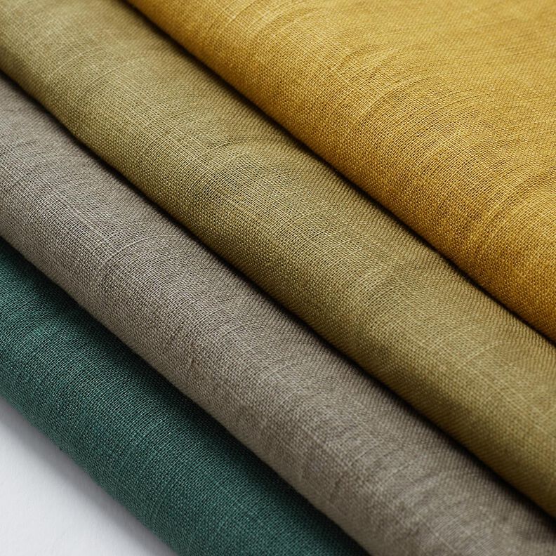 Lekka mieszanka lnu, wstępnie uprana – oliwka,  image number 5