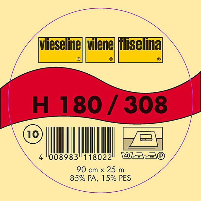 H 180 Wkładka do przyprasowania | Vilene – biel,  image number 2