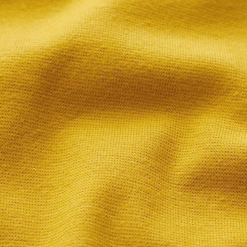 GOTS Dzianina ściągaczowa bawełniana | Tula – żółty curry,  image number 2