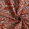 Tkanina bawełniana Kreton motywy kwiatowe – burgund/jasny kreci,  thumbnail number 3