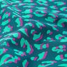 Bawełna powlekana abstrakcyjna panterka | Poppy Fabrics – petrol/lilia,  thumbnail number 2