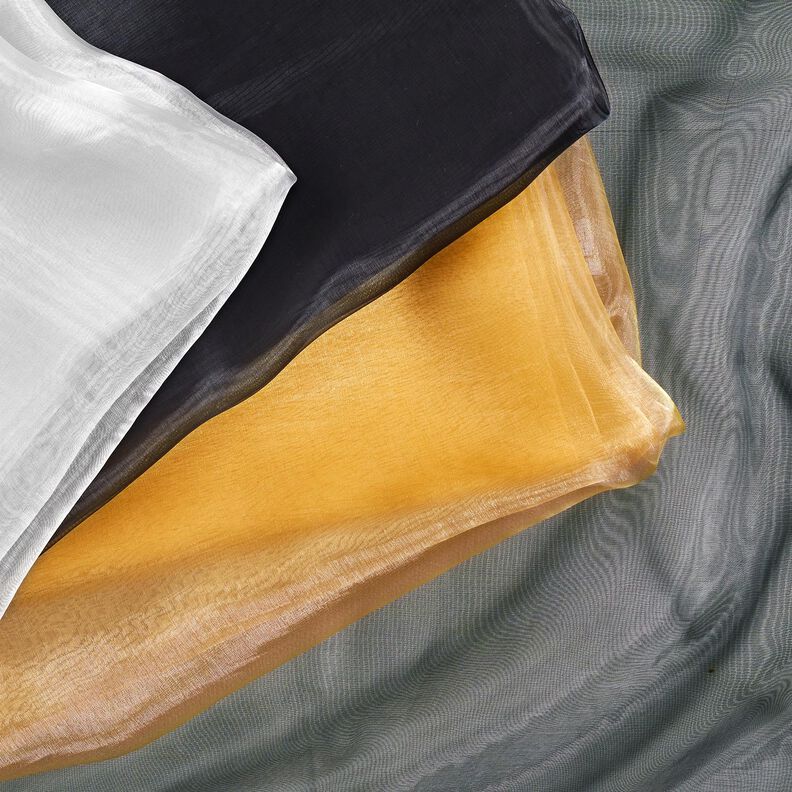 Organza – czerń | Resztka 50cm,  image number 5
