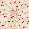 GOTS Dżersej bawełniany truskawki | Poppy Fabrics – jasnobeżowy/czerwień karminowa,  thumbnail number 3