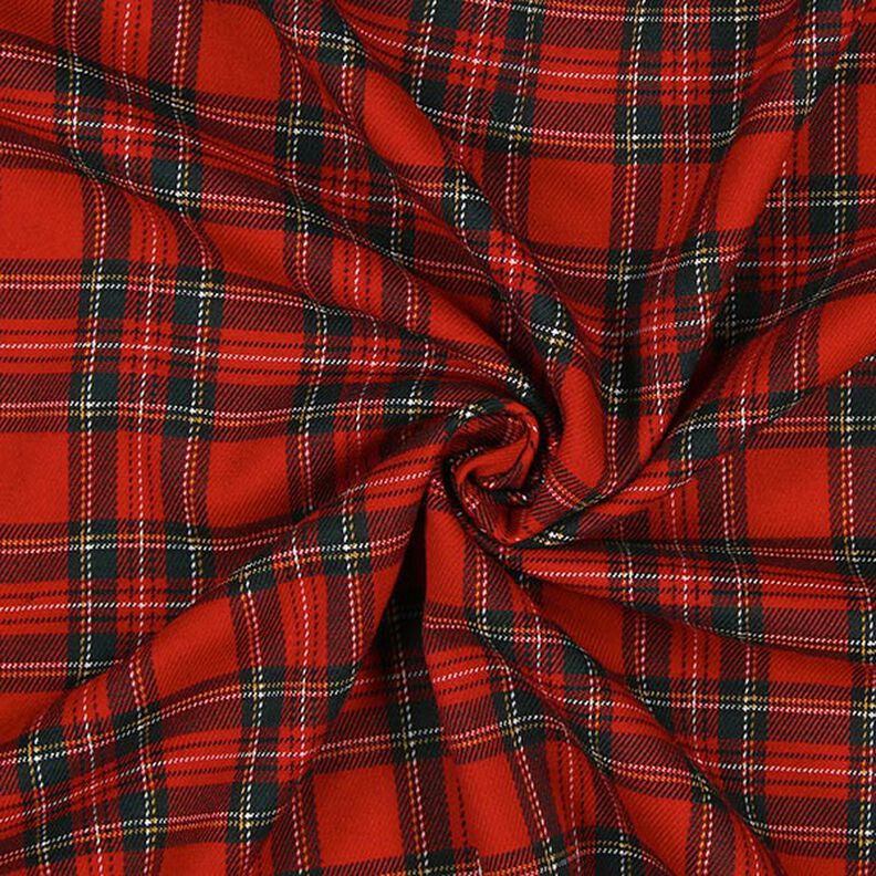 Szkocka krata Tartan kratka mała – czerwień,  image number 2