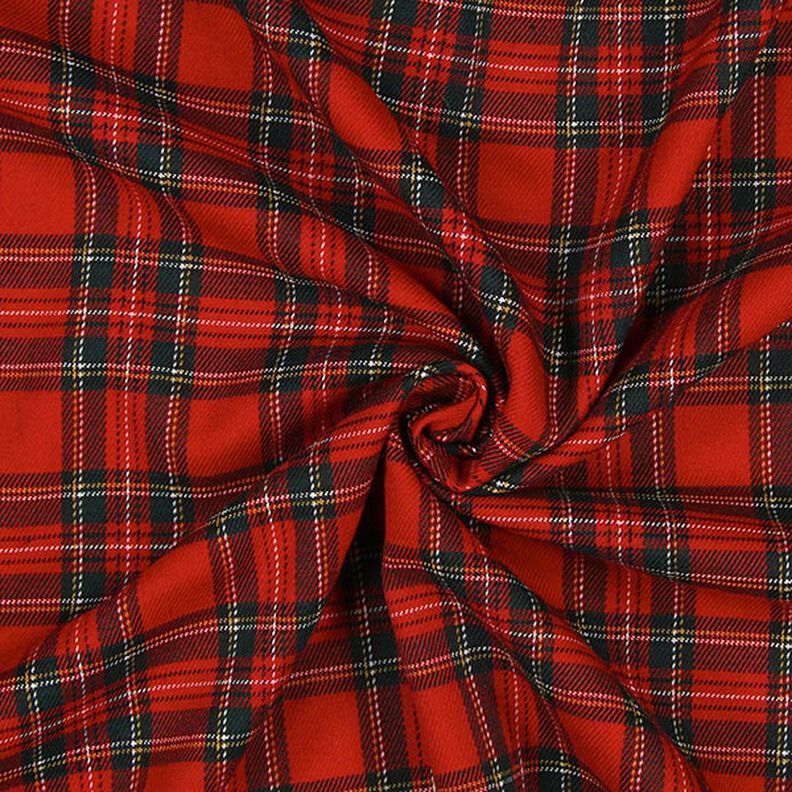 Szkocka krata Tartan kratka mała – czerwień,  image number 2