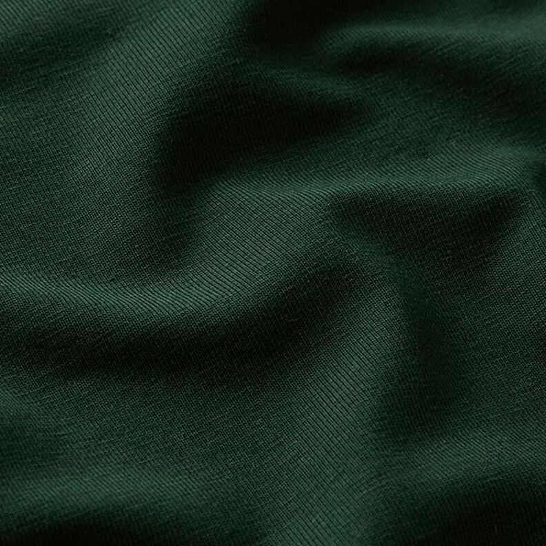 GOTS Dżersej bawełniany | Tula – ciemna zieleń,  image number 2