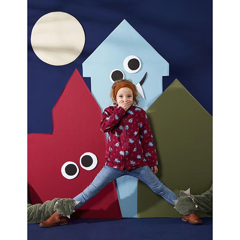 Dżersej bawełniany średniej ciężkości, jednokol. – czerwień,  image number 10