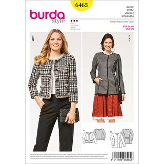 Żakiet | Blezer, Burda 6465 | 34 - 46, 