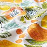 Tkanin dekoracyjna Diagonal bawełniany Owoce egzotyczne – biel,  thumbnail number 2