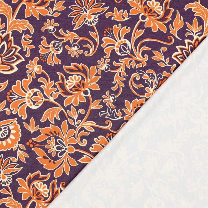 Dżersej romanit kwiaty paisley | Poppy Fabrics – lilia, image number 4