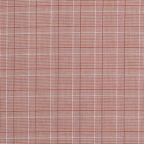 Mieszanka bawełny w kratę glencheck – biel/burgund, 