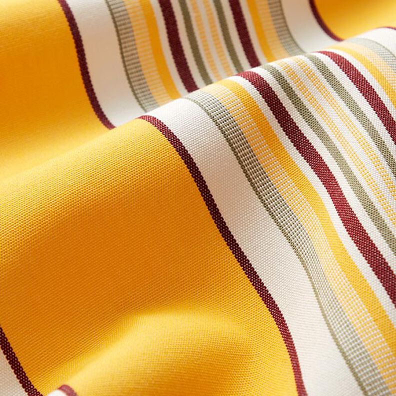 Tkanina na markizy szerokie i wąskie paski – słoneczna żółć/biel,  image number 2