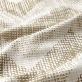 Tkanin dekoracyjna Half panama chevron – naturalny/wydma, 