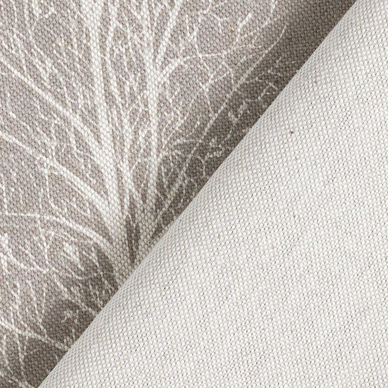 Tkanin dekoracyjna Half panama sylwetka drzewa – kreci/naturalny,  image number 4
