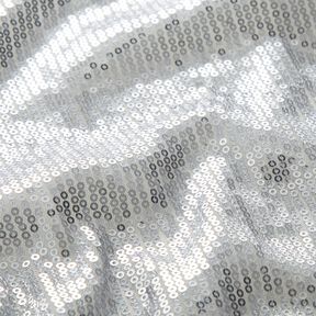 Tkanina z drobnymi cekinami – srebrny metaliczny, 