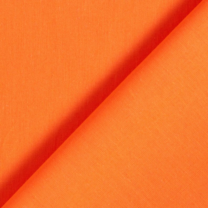 Tkanina bawełniana Popelina Jednokol – neonowa pomarańcza,  image number 3