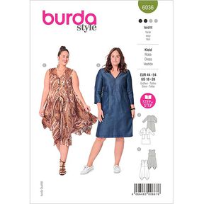 Vestido, Burda 6036 | 44 – 54, 