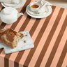 Tkanin dekoracyjna Płótno pogodne paski – łosoś/brąz,  thumbnail number 6