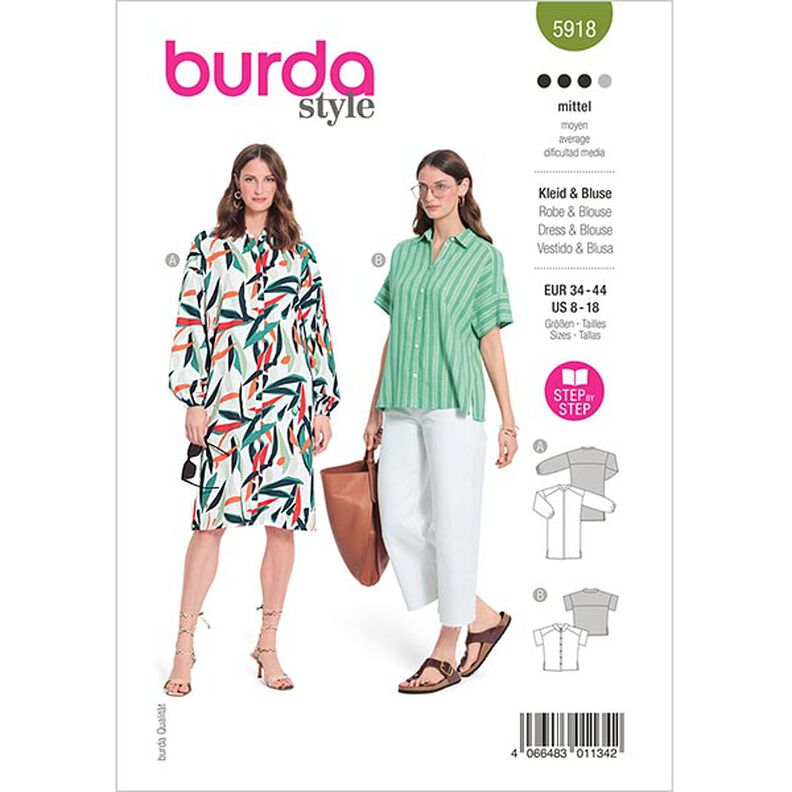Sukienka / Bluzka  | Burda 5918 | 34-44,  image number 1