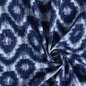Popelina bawełniana Romby i brokatowe krople &ndash; indygo/biel,  thumbnail number 3