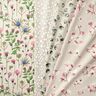 Tkanin dekoracyjna Half panama kwiat magnolii – malwa/naturalny,  thumbnail number 5